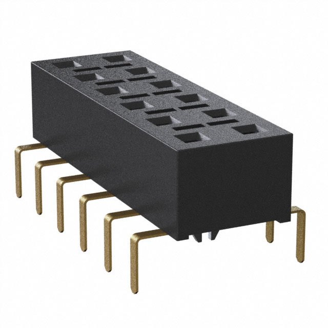 CONN RCPT 12POS 0.1 GOLD PCB