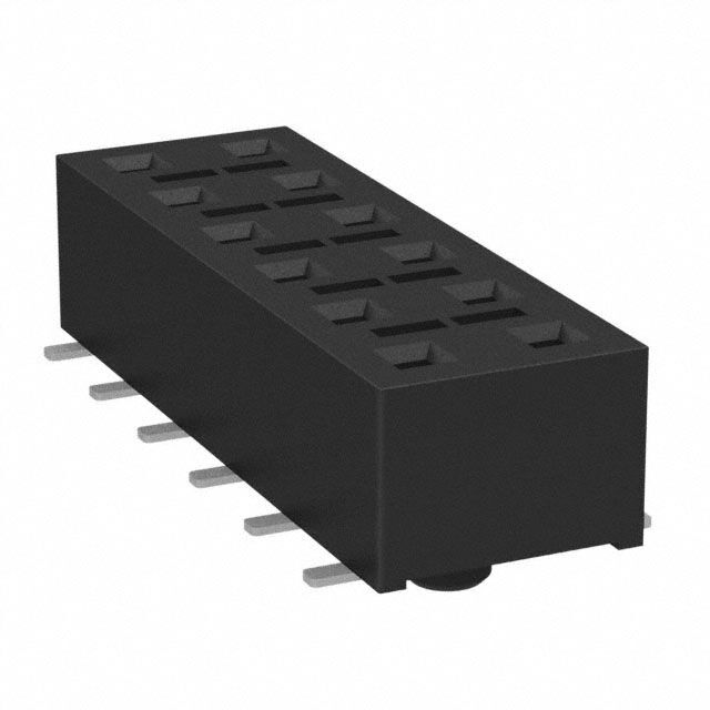 CONN RCPT 12POS 0.1 GOLD SMD