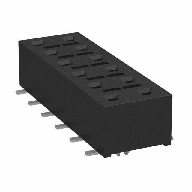 CONN RCPT 12POS 0.1 GOLD SMD