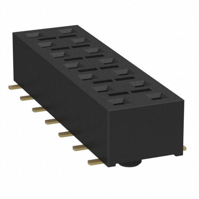 CONN RCPT 14POS 0.1 GOLD SMD