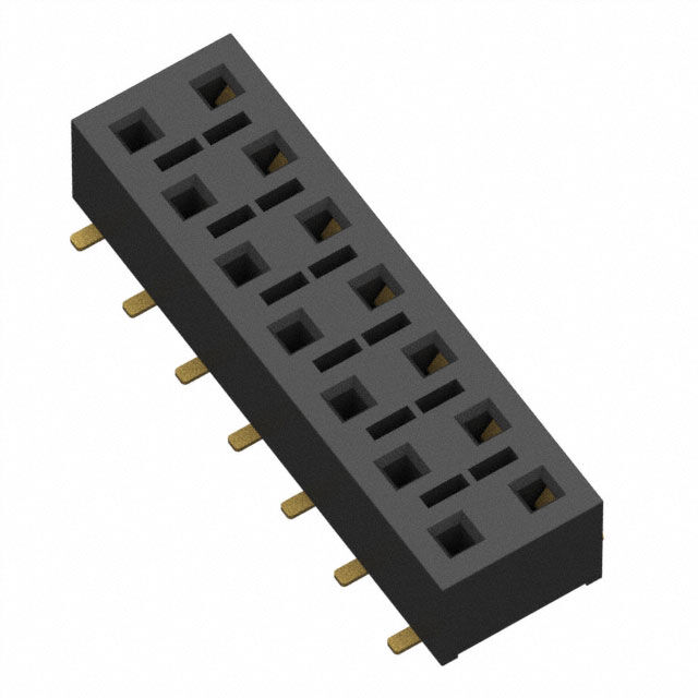 CONN RCPT 14POS 0.1 GOLD SMD