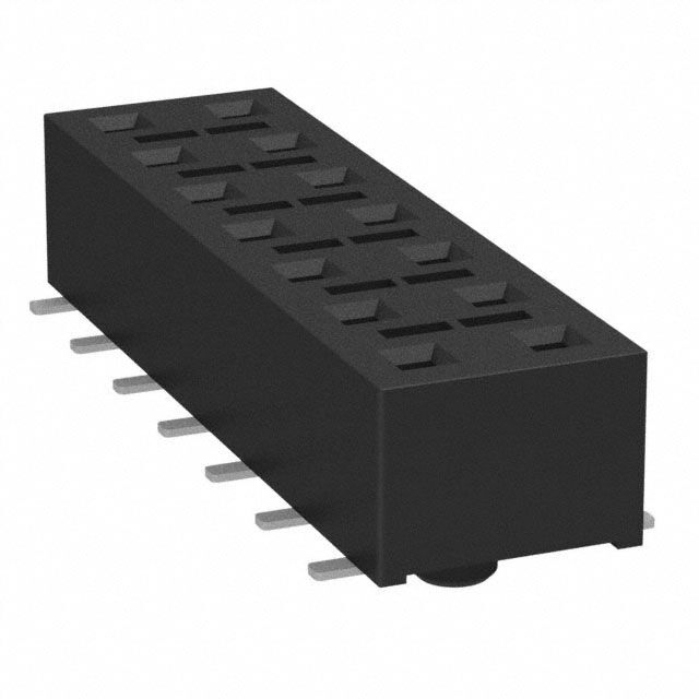 CONN RCPT 14POS 0.1 GOLD SMD