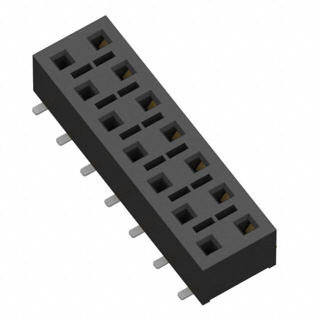 CONN RCPT 14POS 0.1 GOLD SMD