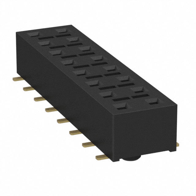 CONN RCPT 16POS 0.1 GOLD SMD