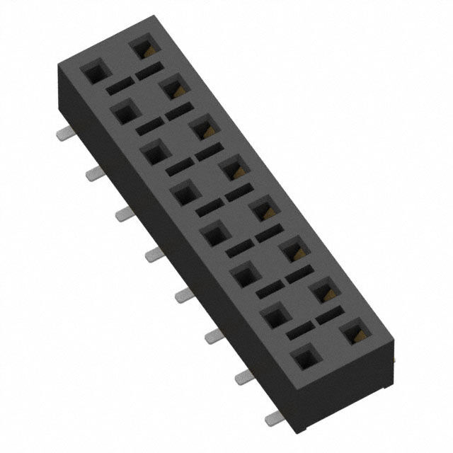 CONN RCPT 16POS 0.1 GOLD SMD
