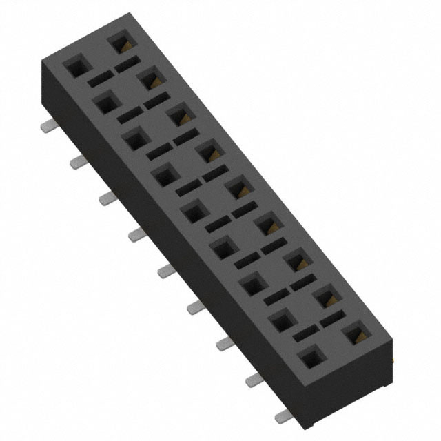 CONN RCPT 18POS 0.1 GOLD SMD