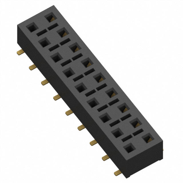 CONN RCPT 18POS 0.1 GOLD SMD