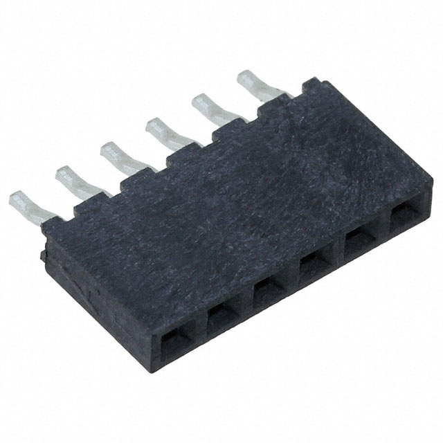 CONN RCPT 6P 0.079 GOLD SMD R/A