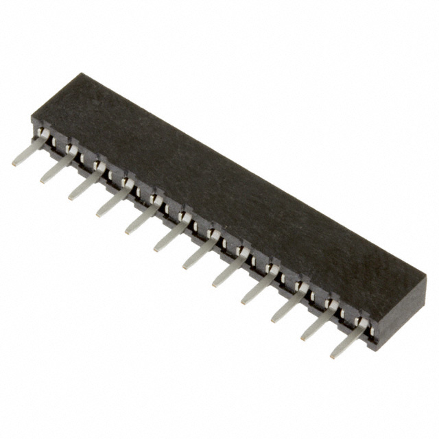 CONN RCPT 12POS 0.079 GOLD PCB