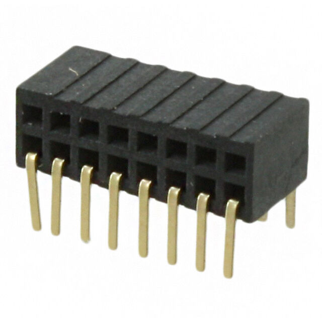 CONN RCPT 16P 0.05 GOLD PCB R/A