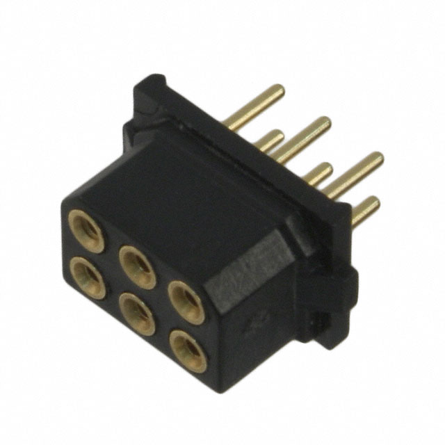 CONN RCPT 6POS 0.079 GOLD PCB