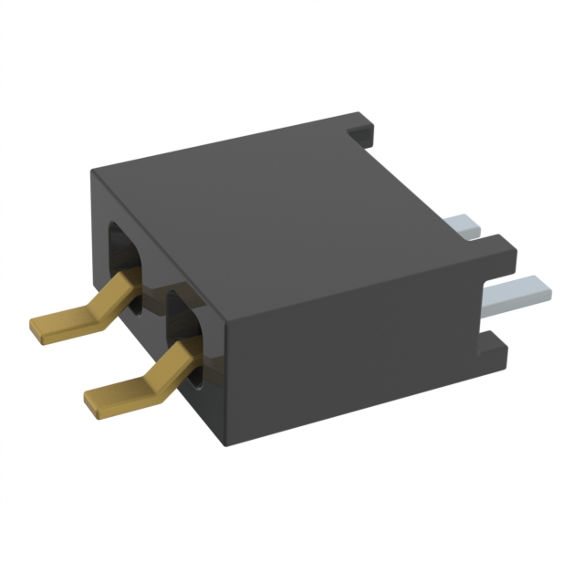 CONN RCPT 2P 0.079 GOLD SMD R/A