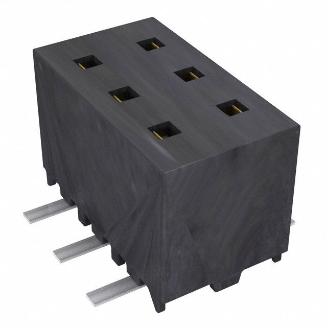 CONN RCPT 6POS 0.079 GOLD SMD