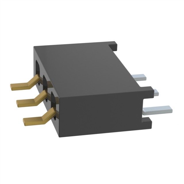 CONN RCPT 3P 0.079 GOLD SMD R/A