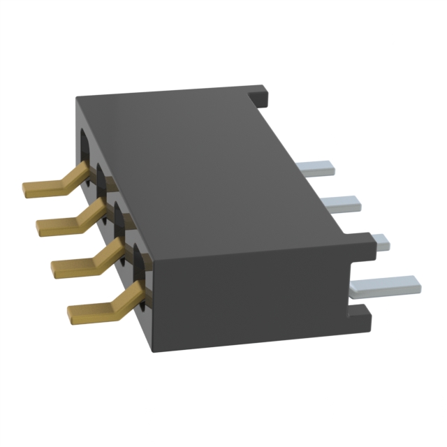 CONN RCPT 4P 0.079 GOLD SMD R/A