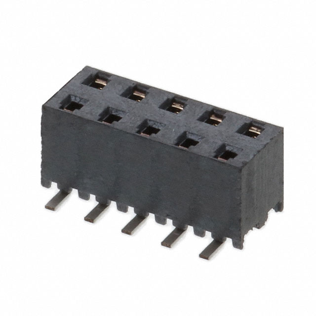 CONN RCPT 10POS 0.079 GOLD SMD