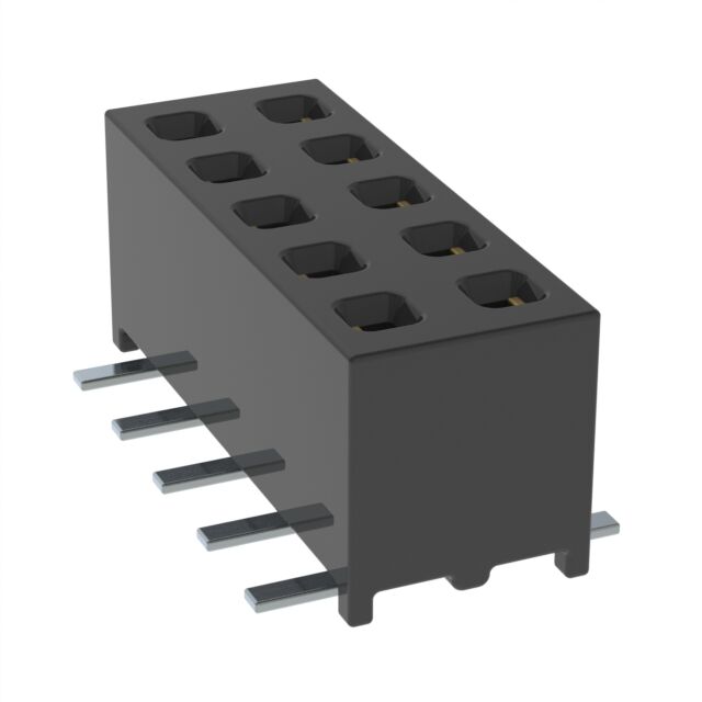 CONN RCPT 10POS 0.079 GOLD SMD