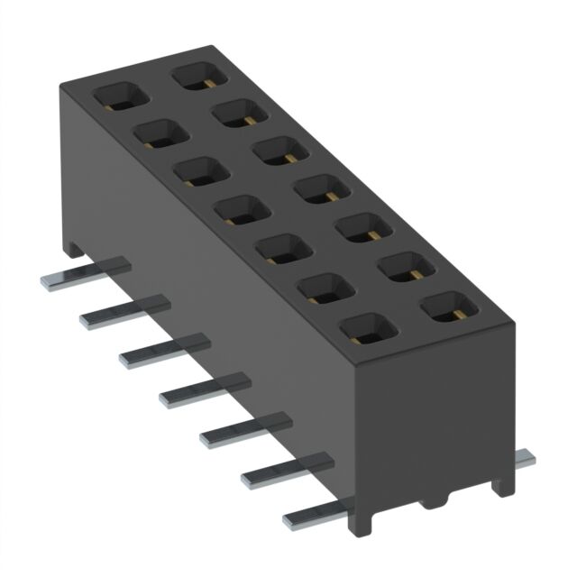 CONN RCPT 14POS 0.079 GOLD SMD