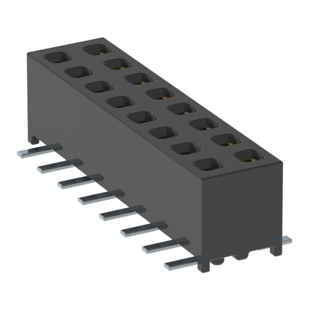 CONN RCPT 16POS 0.079 GOLD SMD