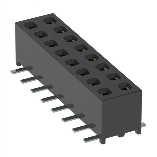 CONN RCPT 16POS 0.079 GOLD SMD