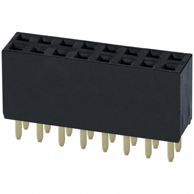 CONN HDR 16POS 0.1 GOLD PCB