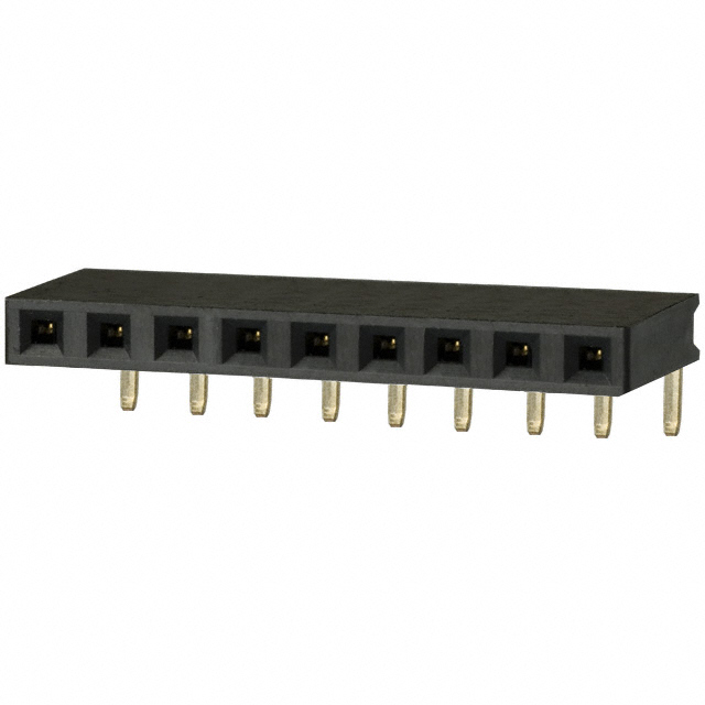 CONN HDR 9POS 0.1 GOLD PCB R/A