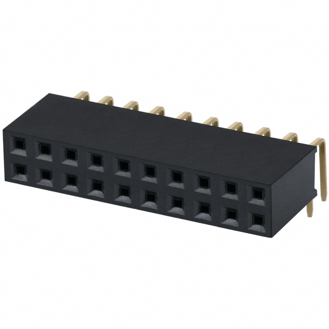 CONN HDR 20POS 0.1 GOLD PCB R/A