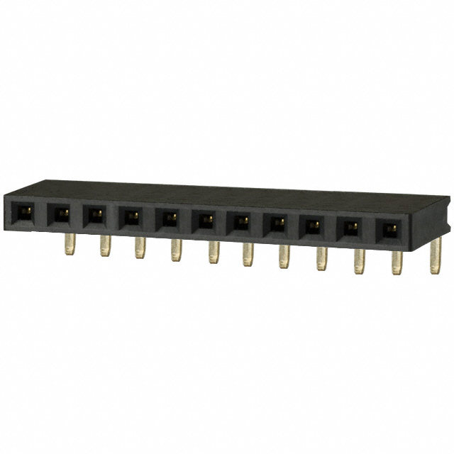 CONN HDR 11POS 0.1 GOLD PCB R/A