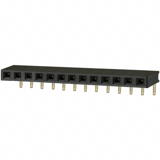 CONN HDR 13POS 0.1 GOLD PCB R/A