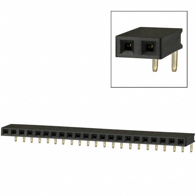 CONN HDR 22POS 0.1 GOLD PCB R/A