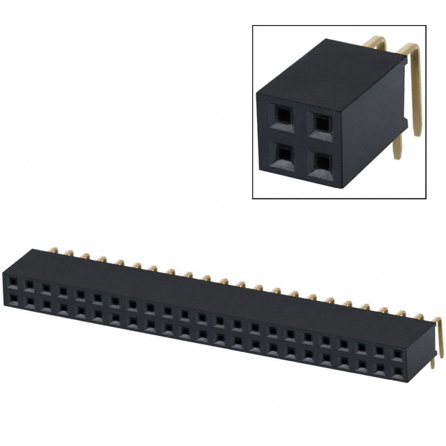 CONN HDR 46POS 0.1 GOLD PCB R/A