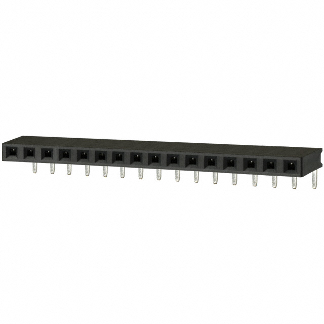 CONN HDR 16POS 0.1 TIN PCB R/A