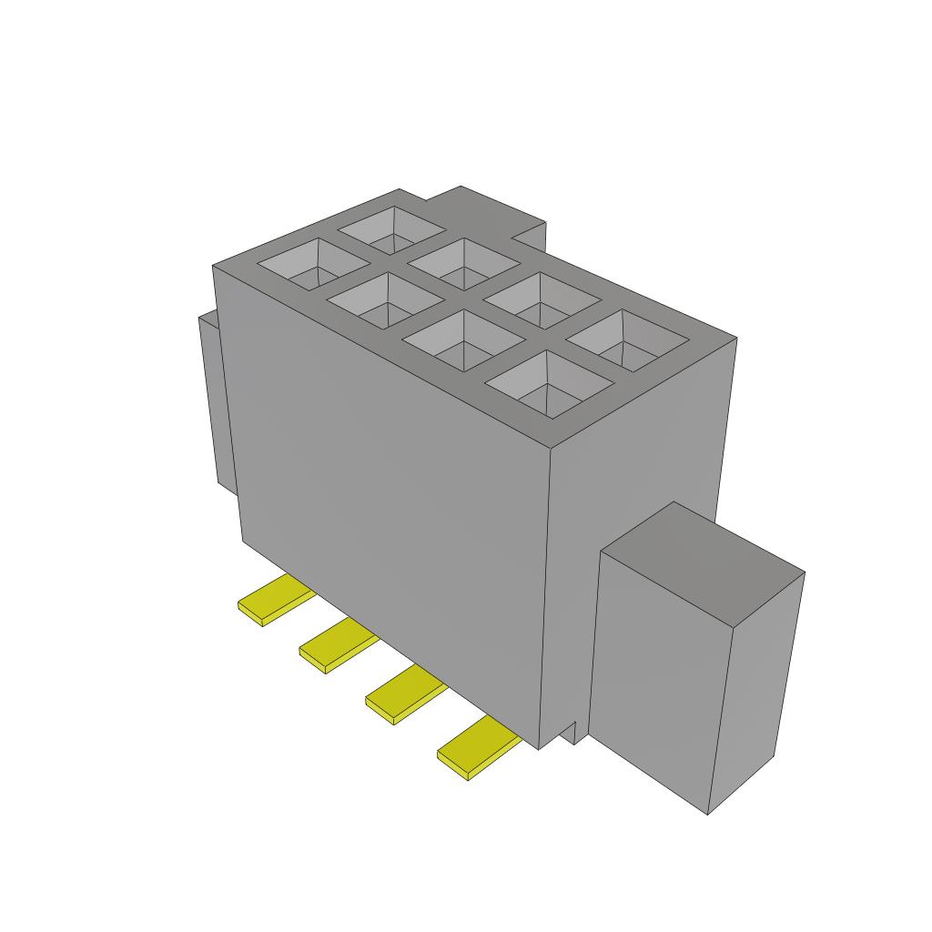 CONN RCPT 8POS 0.05 GOLD SMD