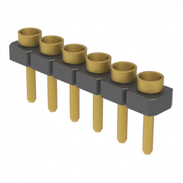 CONN RCPT 6POS 0.1 GOLD PCB