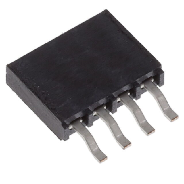 CONN RCPT 4POS 0.1 GOLD SMD R/A