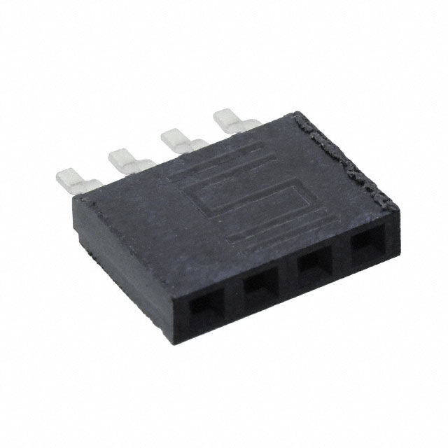 CONN RCPT 4POS 0.1 TIN SMD R/A