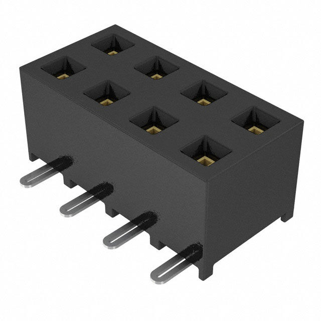 CONN RCPT 8POS 0.079 GOLD SMD