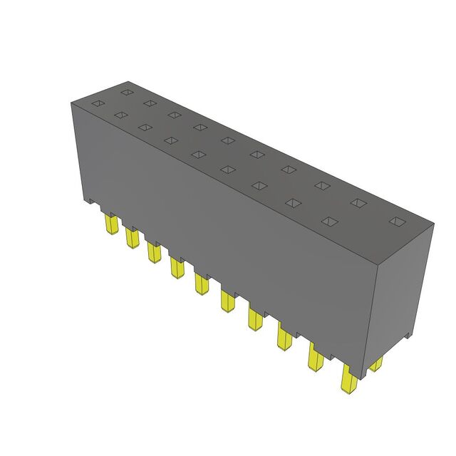 CONN RCPT 20POS 0.079 GOLD PCB