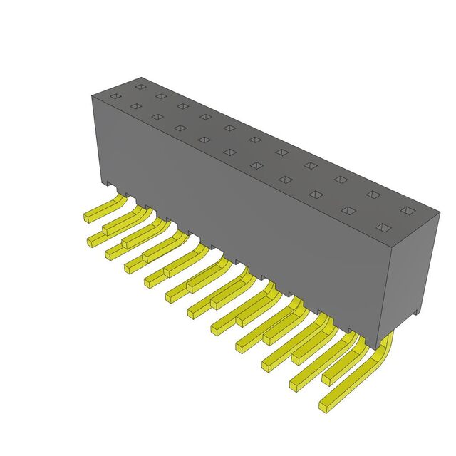 CONN RCPT 22P 0.079 GOLD PCB R/A