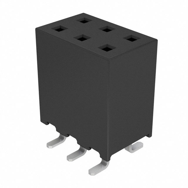 CONN RCPT 6POS 0.079 GOLD SMD