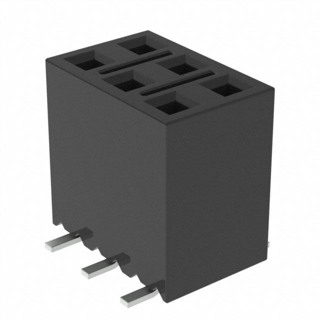 CONN RCPT 6POS 0.1 GOLD SMD