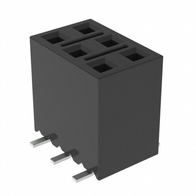 CONN RCPT 6POS 0.1 GOLD SMD