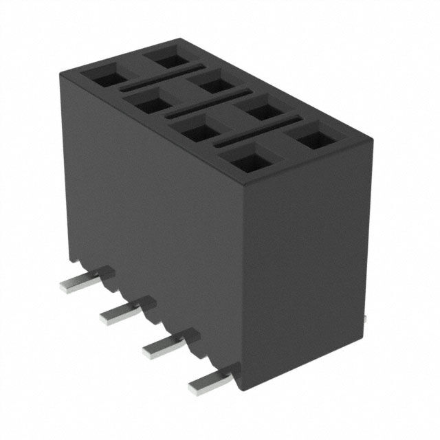 CONN RCPT 8POS 0.1 GOLD SMD