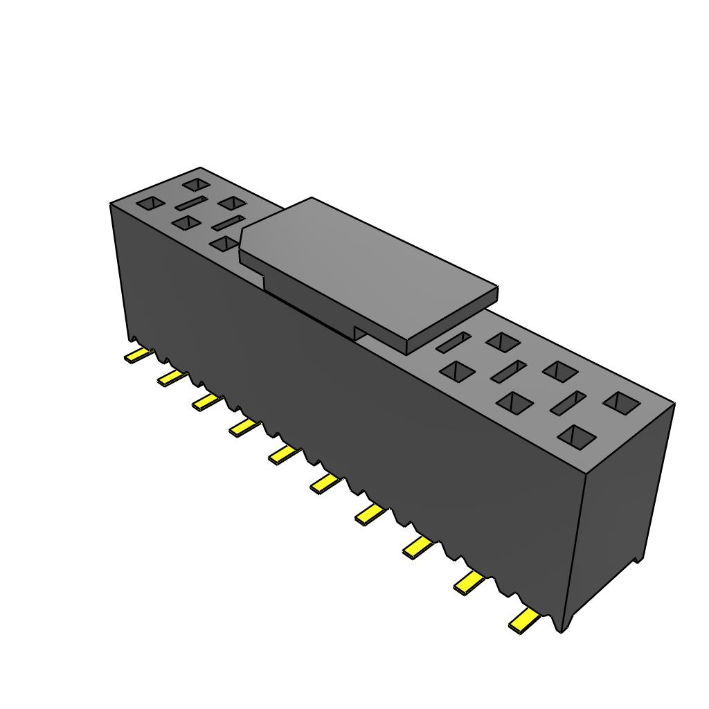 CONN RCPT 20POS 0.1 TIN SMD