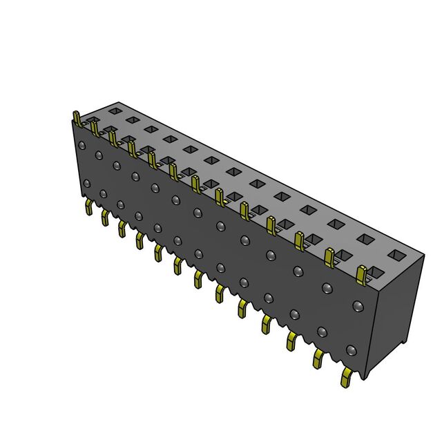 CONN RCPT 12POS 0.1 GOLD SMD