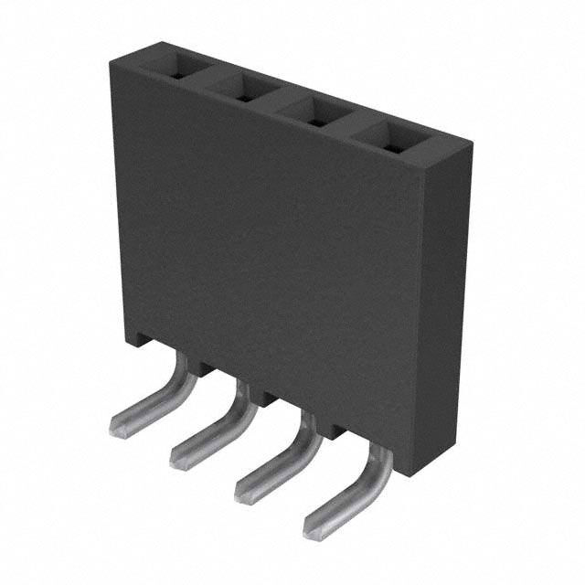 CONN RCPT 4POS 0.1 TIN PCB R/A