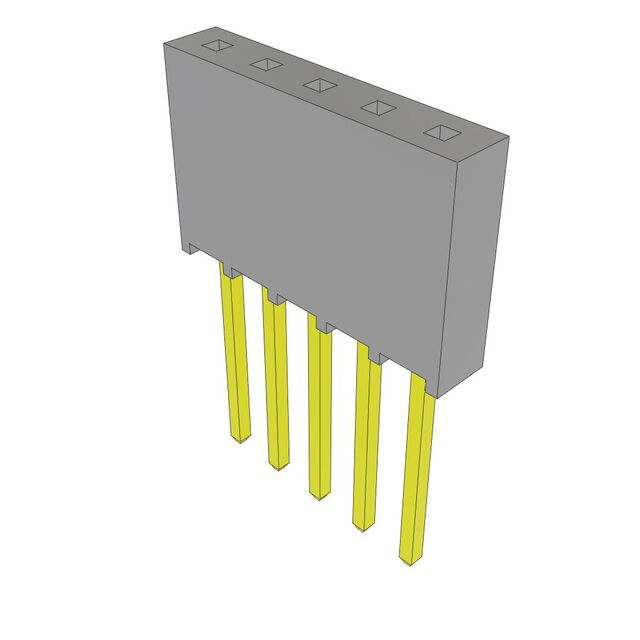 CONN RCPT 5POS 0.1 GOLD PCB