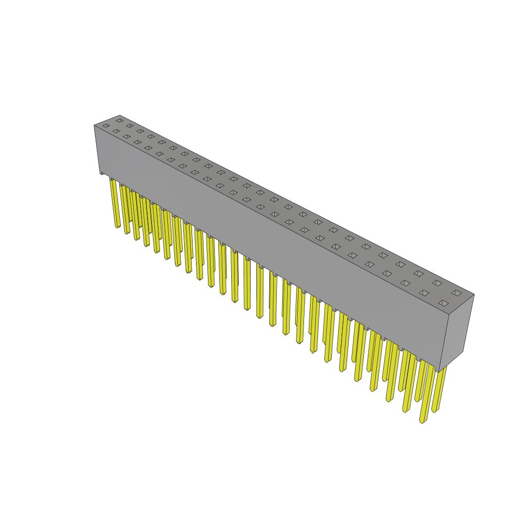 CONN RCPT 50POS 0.1 GOLD PCB