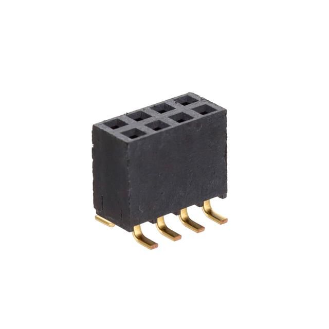 CONN RCPT 8POS 0.1 GOLD SMD