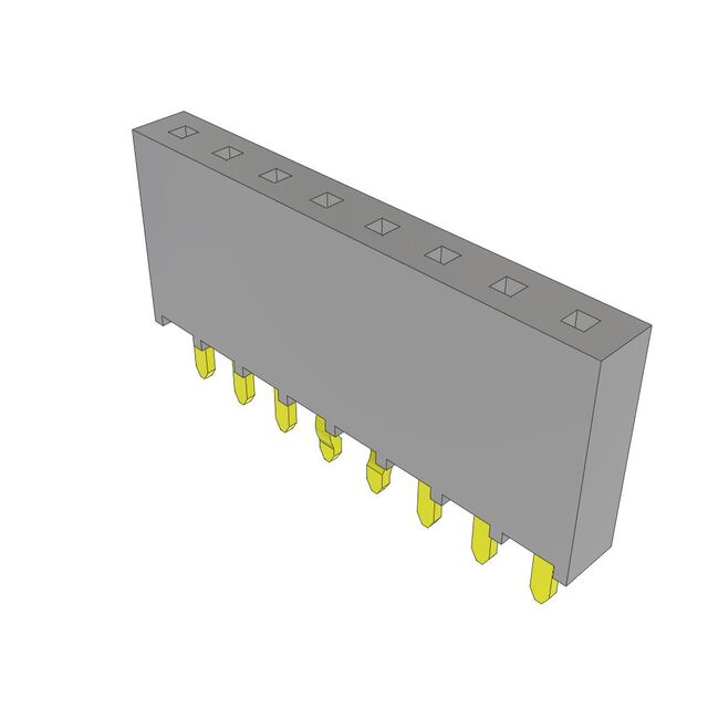 CONN RCPT 8POS 0.1 GOLD PCB